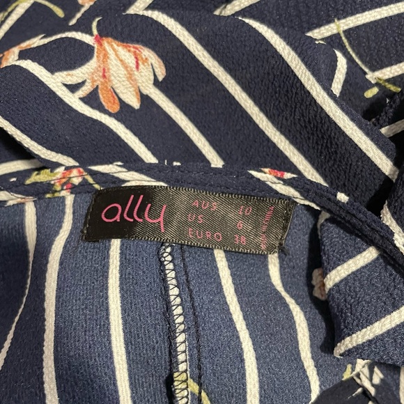 Ally Wrap Floral Maxi Stripe Dress - Picture 9 of 9